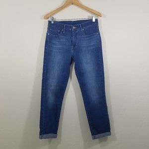 Levi's Blue Cropped Ankle Jeans